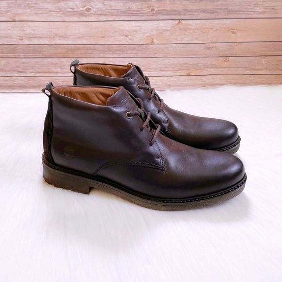 Timberland Oakrock Waterproof Chukka Boots In Dark Brown - Picture 1 of 8
